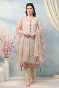 COTTON EMBROIDERED SUIT SET- BEIGE